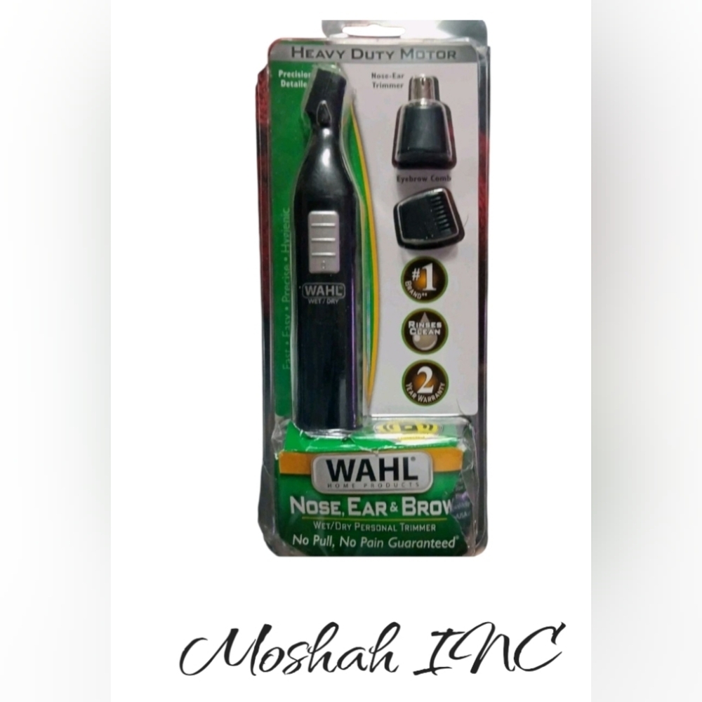Wahl Battery Nose Ear & Eyebrow Wet/Dry Personal Nose Hair Trimmer for MEN NEW